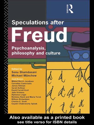 cover image of Speculations After Freud